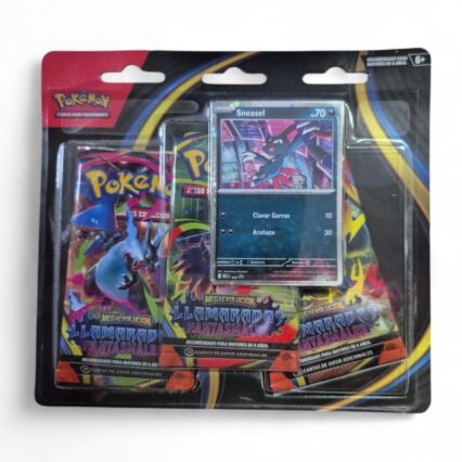 Pokemon TCG - LLamaradas fantasmales 3 pack blister  español
