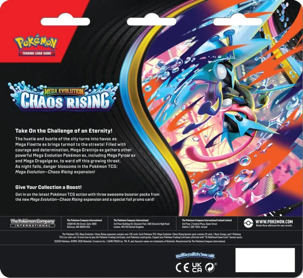 pokemon TCG - chaos rising 3 pack blister (inglés) - Image 2