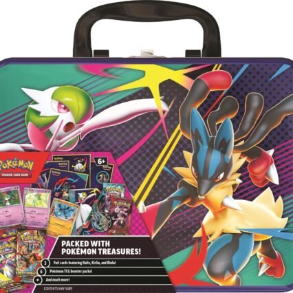 Pokémon TCG - Mega Evolution Mega Lucario ex & Mega Gardevoir ex maletín coleccionable (español)