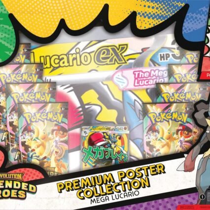 Pokemon TCG - Mega Evolution Ascended Heroes premium poster collection Mega Lucario ex