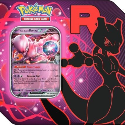 Pokémon TCG - Team Rocket’s Mewtwo ex Tin