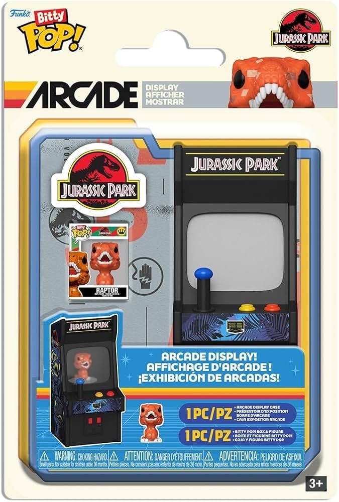 Bitty pop arcade display raptor - jurassic world