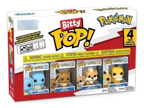 Bitty pop 4 pack squirtle - pokemon