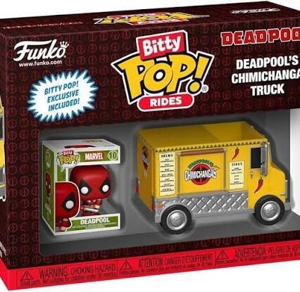 Bitty pop rides chimichangas truck - deadpool
