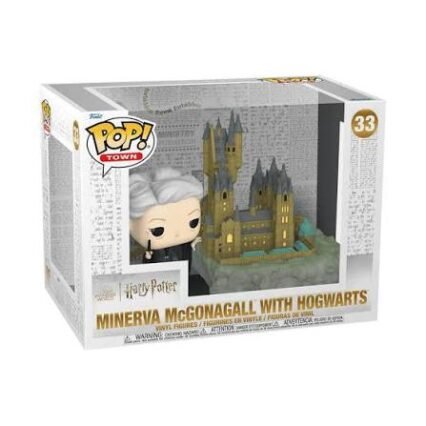 Minerva Mcgonagall with hogwarts town - harry potter