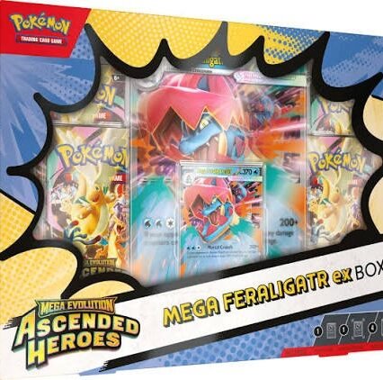 Pokemon TCG - Mega Evolution Ascended Heroes Mega Feraligatr ex box