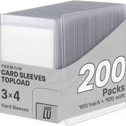 Premium Card sleeves topload 200 pack (100 rigidas 100 suaves)