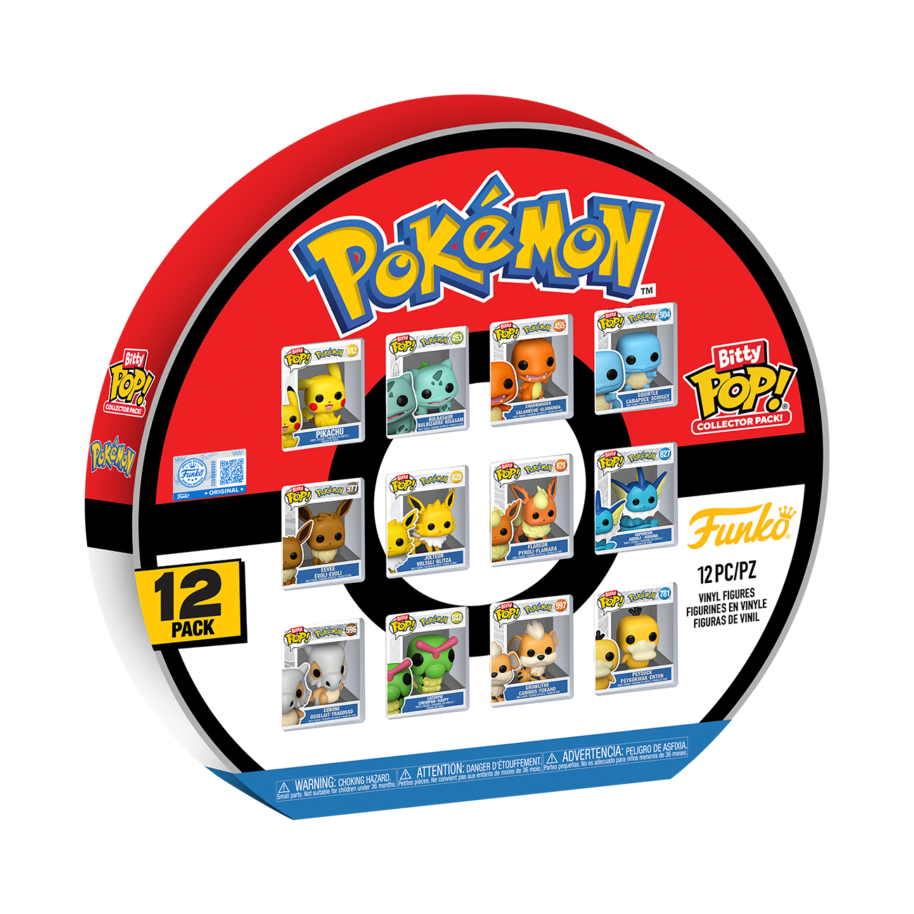 Bitty Pop Pokemon 12 pc Mltipk